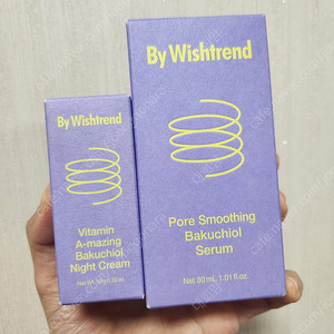 바이위시트렌드 포어 스무딩 바쿠치올 세럼 30ml + 나이트크림 10g 미개봉