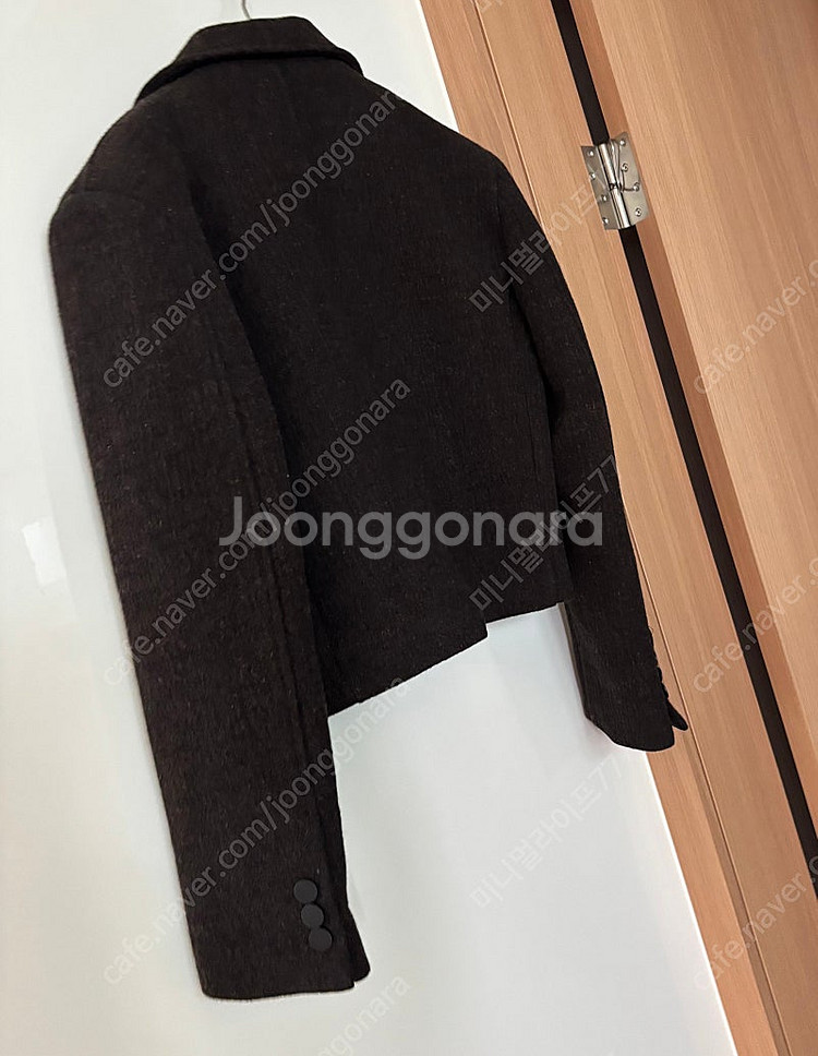 한나19 페미닌 울자켓 숏코트 결혼식 하객룩 출근룩 올드머니룩 타임마인 고퀄--6