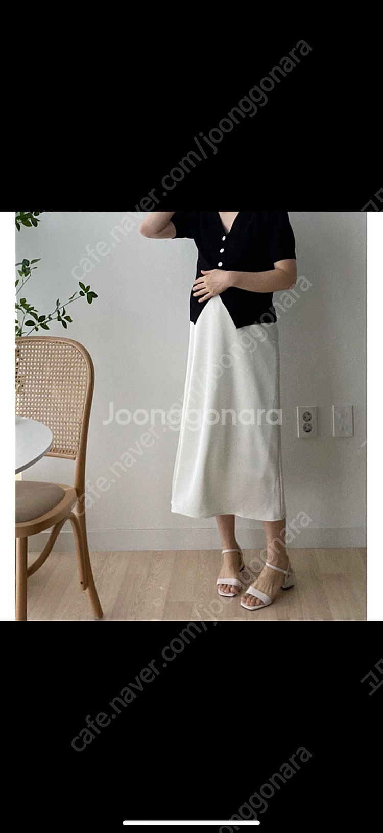 허리스트랩 실키스커트 오피스임부복 임산부하객룩 허리조절...--2