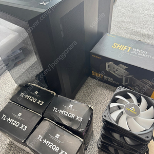 안텍C5 ARGB 케이스 블랙+안텍 라이저킷 블랙+팬