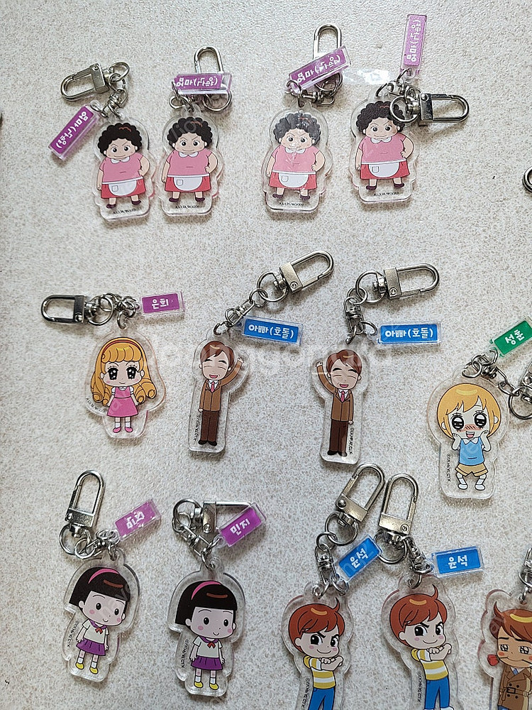안녕자두야키링 도라에몽키링 총24개--1