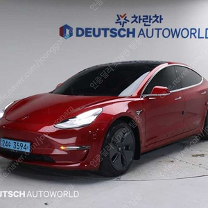 모델3 중고 테슬라 중고 빨간색 2020년식 롱 레인지 중고자동차