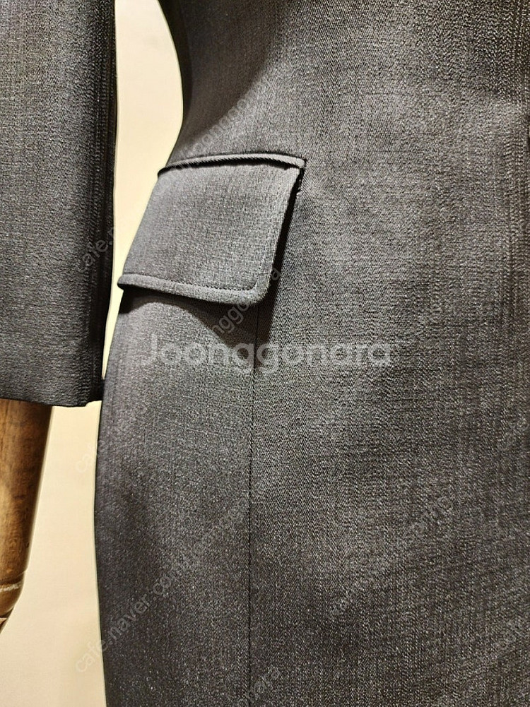 (새상품) 모조에스핀 카라 원피스 블랙55 듀엘 오즈세...--6
