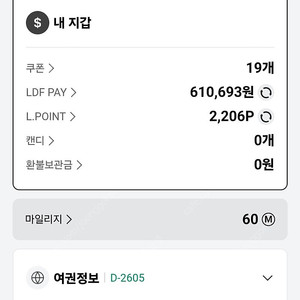 LDF PAY 61만원 > 58만원에 양도 (5%할인)