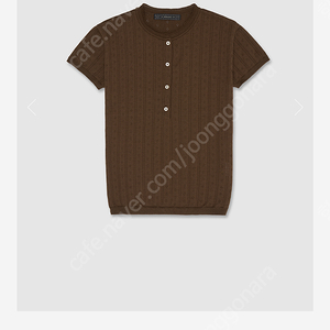 Urbanic30(얼바닉30) Foret button short sleeve knot 브라운 새상품