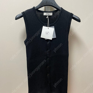 블레티 Summer Round Ribbed Button Knit Sleeveless (지수 착용) 나시 버튼 니트