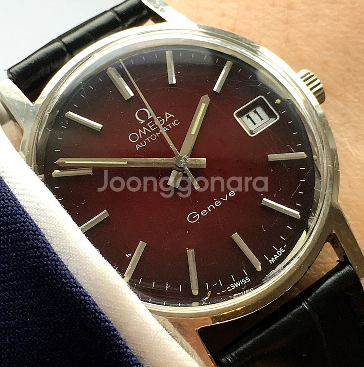 OMEGA 오메가 오토매틱 제네브 빈티지 데이 데이트--0