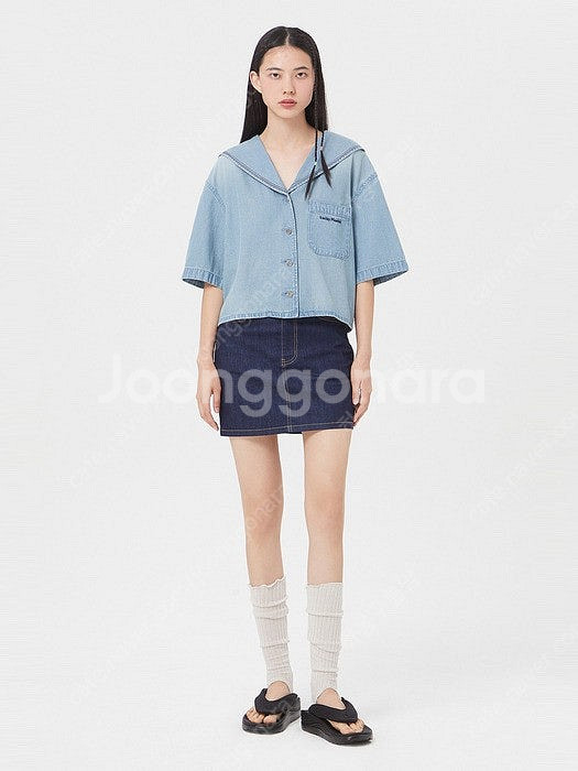 럭키마르쉐 세일러 블라우스--1