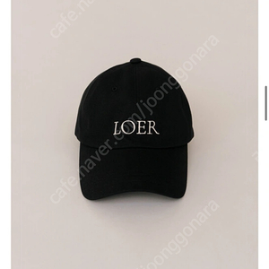 로어 LOER 볼캡 블랙 Free 새제품