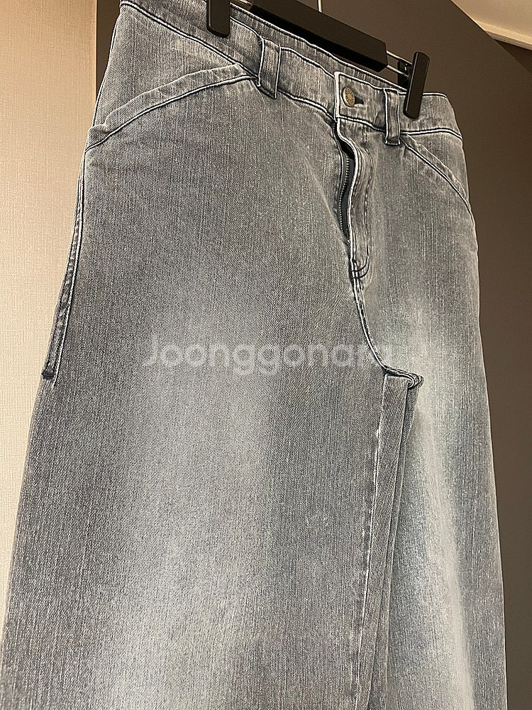 25ss 시스템옴므 그레이 와이드진 30사이즈--2