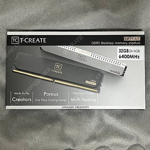 T-create ddr5 6400 cl32 expert 32g (16x2) 화이트 램 팝니다