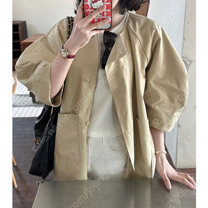 앤폴퍼프자켓 베이지 새상품