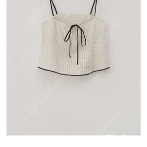 타낫 리본 쉬어 슬리브리스 탑 riboon sheer sleeveless top (택O 새상품)
