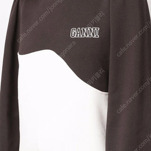 GANNI 가니 웨이브 패널로고 맨투맨 S