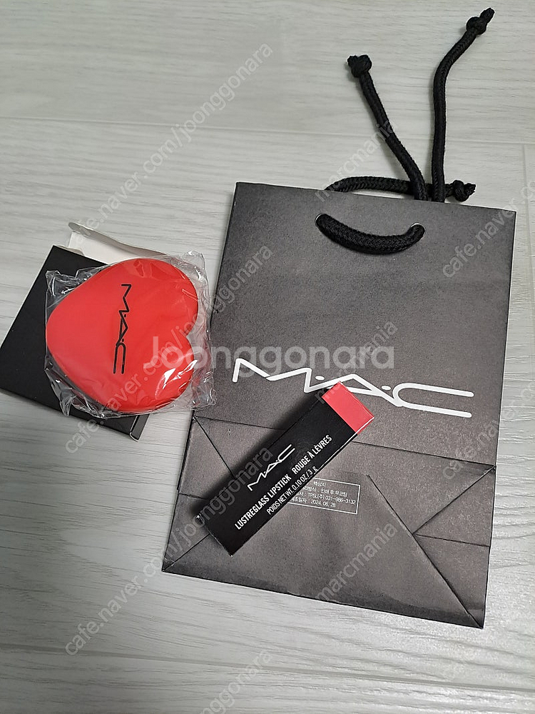 맥 MAC 러스터글래스 립스틱(오구디) 레드거울세트 새...--0