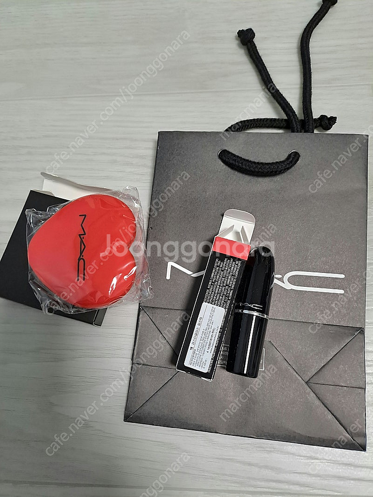 맥 MAC 러스터글래스 립스틱(오구디) 레드거울세트 새...--1