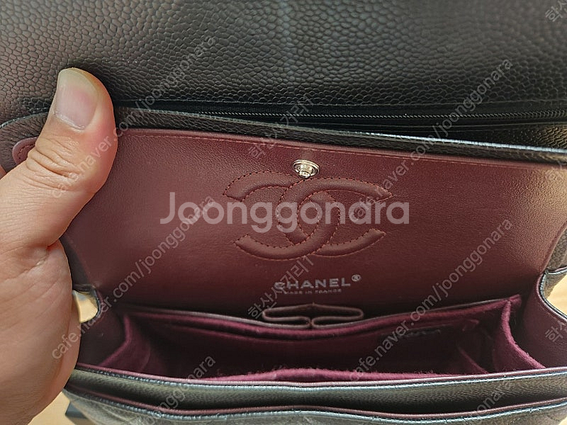 샤넬 클래식 스몰 은장 팝니다--5