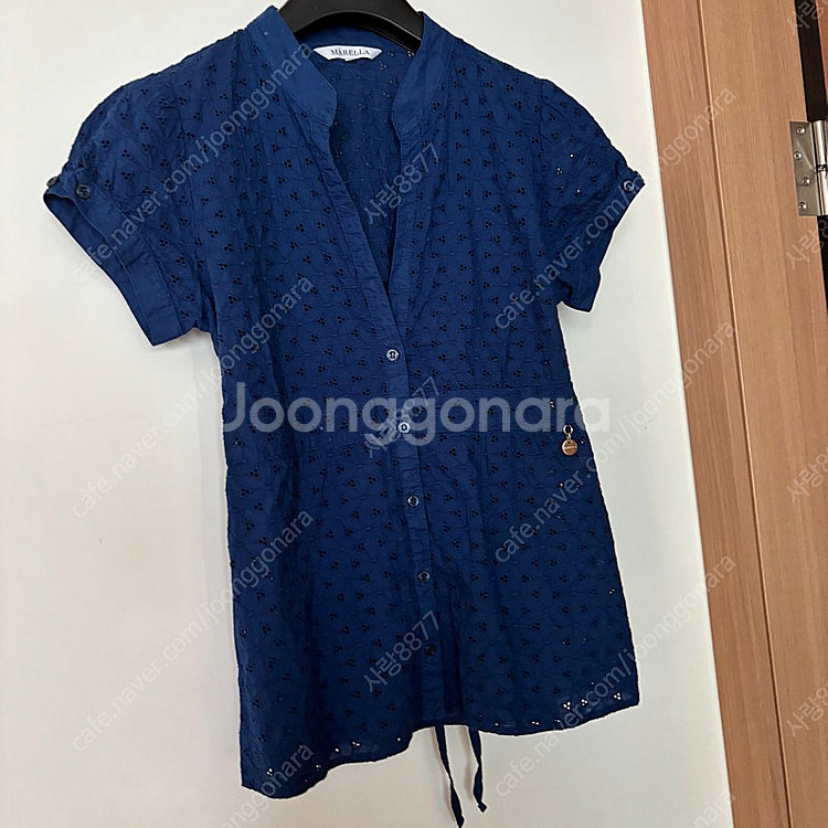 막스마라 마렐라 펀칭 아일렛 퍼프 러블리 블라우스 올드...--4