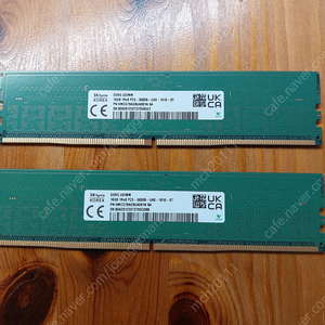 하이닉스 A다이 언락 DDR5 5600 16GB 2개 일괄 판매합니다. 택배비 포함