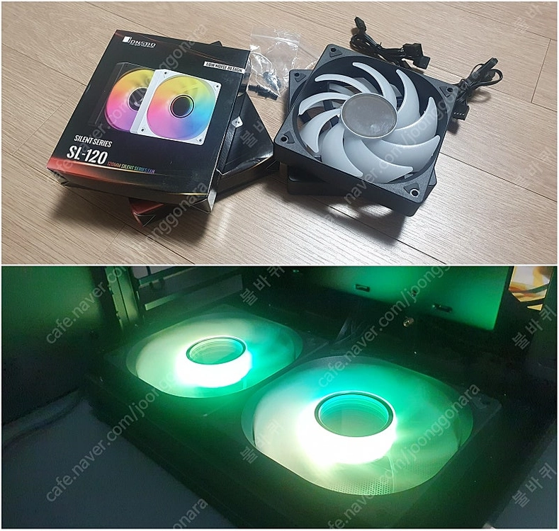 존스보 SL-120 ARGB 블랙 케이스쿨러 판매합니다 이미지