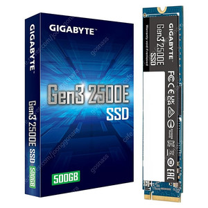 기가바이트 Gen3 2500E M.2 NVMe 500GB SSD 수량 특가