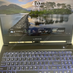 리오나인 게이밍노트북 3050ti 가성비 노트북 판매합니다