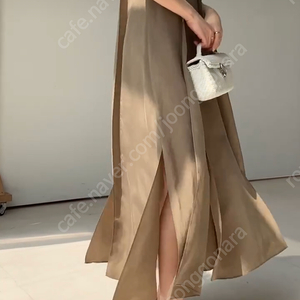 r2w 나시 원피스 light deep slit dress 카키