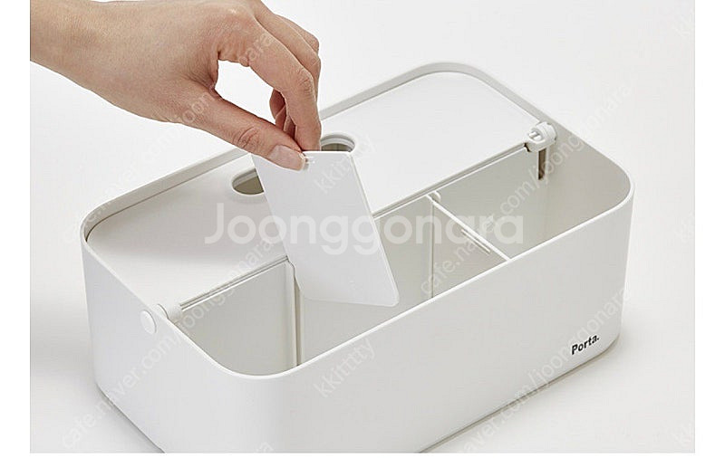 (택포)포르타 폴드 화이트 2개일괄 판매 사무 수납함 ...--2