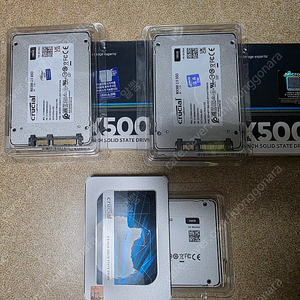 마이크론 Crucial MX500 1TB(신품) 1개 , 1TB(중고) 2개 , 500G(중고) 2개 팝니다.
