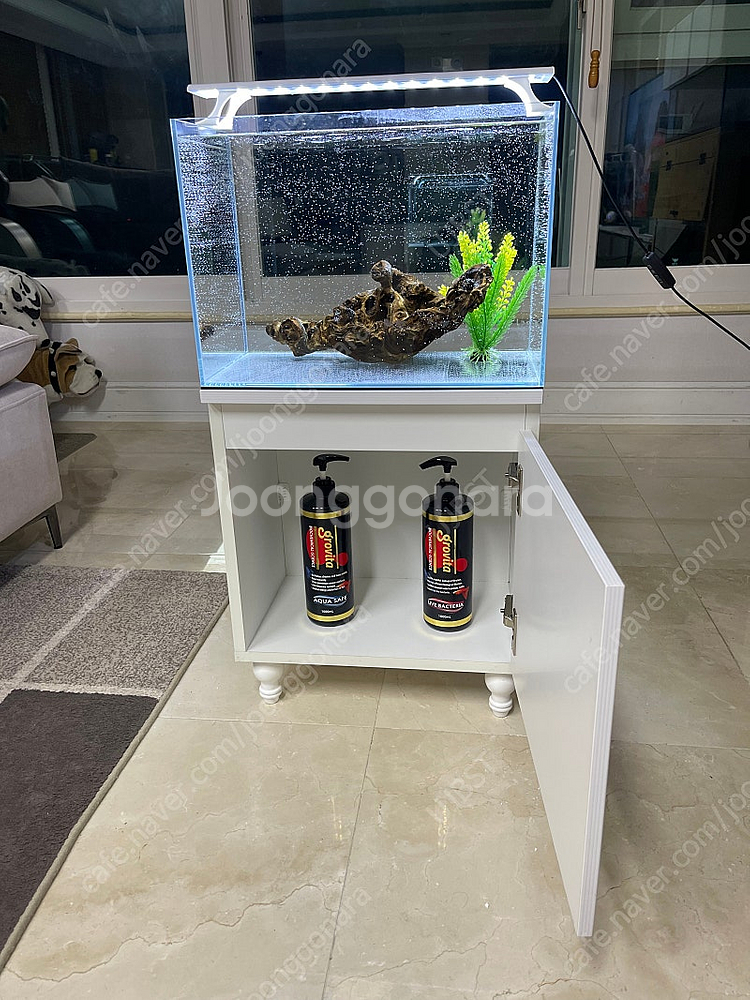 (경기 북부) 그로비타 올디아망 자반 45X30X32 수조 받침대 어항 세트 상태 S급 판매 (개별 가능)--2