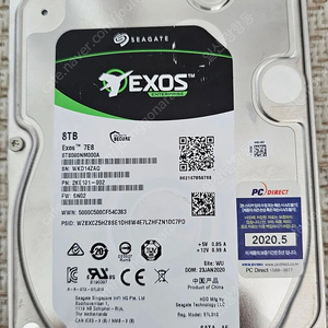 시게이트 SATA 8테라/8TB 나스용 판매합니다.