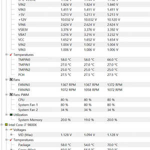 i7-9800x x299 반본체 판매합니다