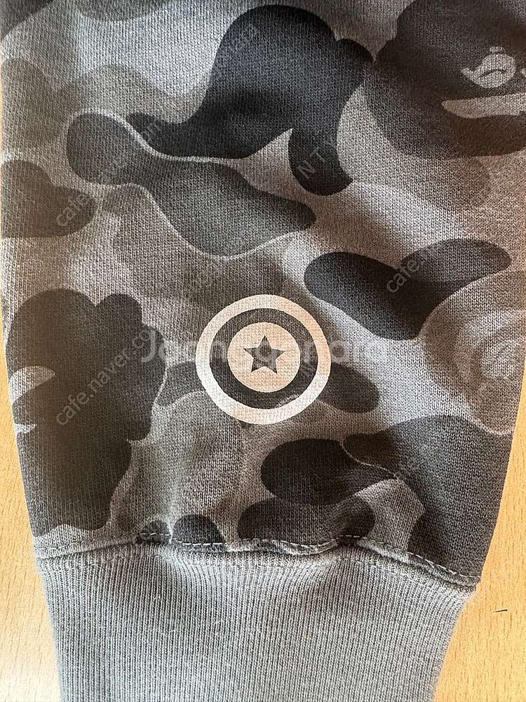 [L]베이프 abc 카모 샤크 후드집업 블랙 fw19 ...--4