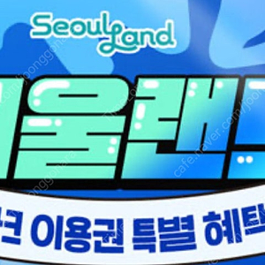 서울랜드 자유이용권 2매