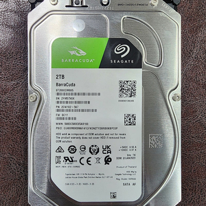 Seagate 컴퓨터 HDD 2테라 시게이트 데스크탑용 3.5인치 2TB 팝니다