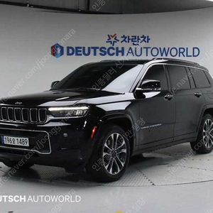 검정색 지프 그랜드체로키 중고 WL 3.6 L 오버랜드 중고자동차 당일 출고 63,174 km