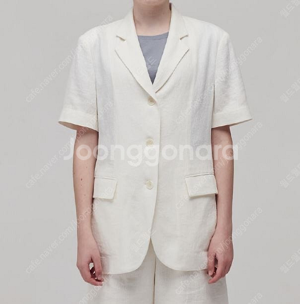 에이엔29 린넨 자켓 버뮤다팬츠 셋업 아이보리 S--2