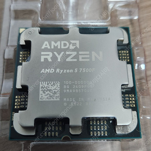 라이젠 7500F 라파엘 CPU 국내정품 팝니다