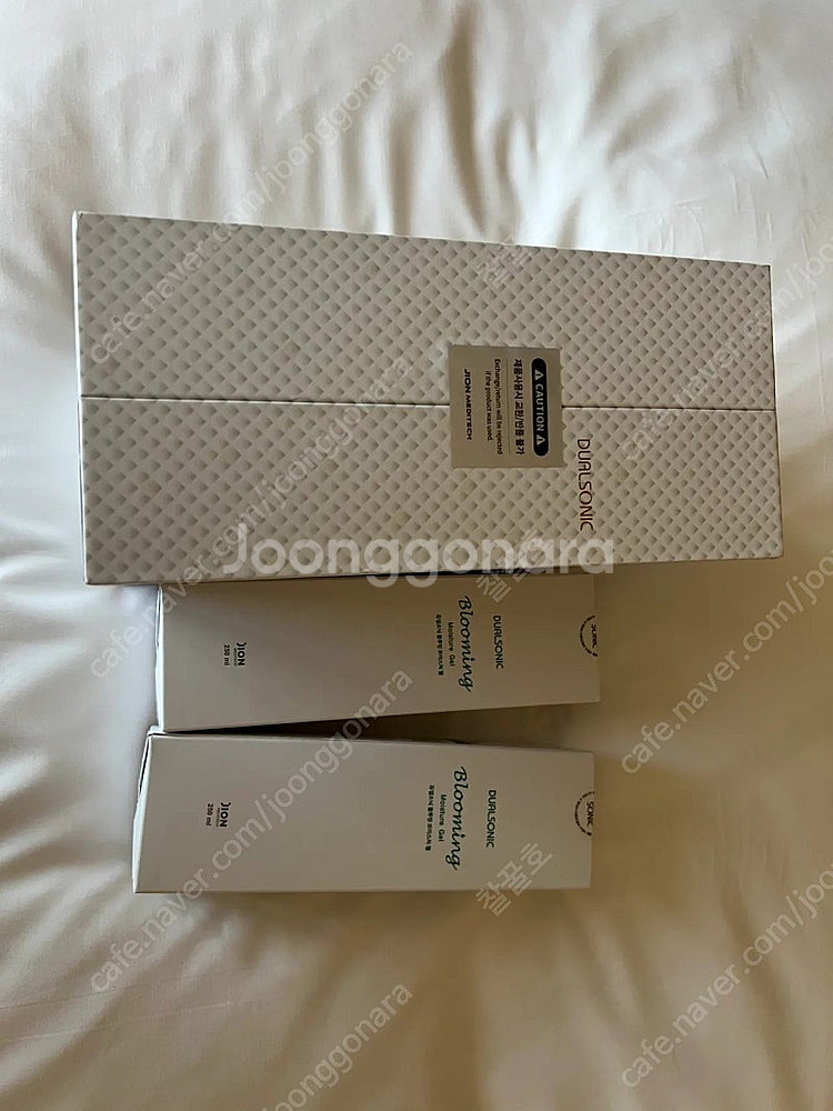 듀얼소닉 맥시멈 미개봉(화이트)+블루밍젤 2개--0