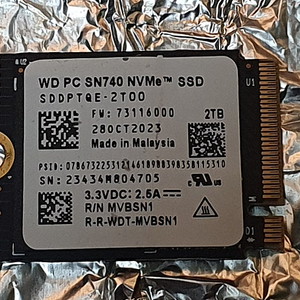 wd sn740 2테라 2tb