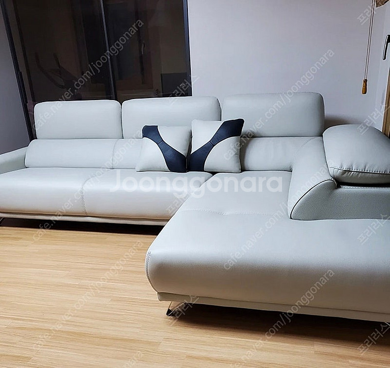 천연 고급 가죽쇼파 팝니다.--0