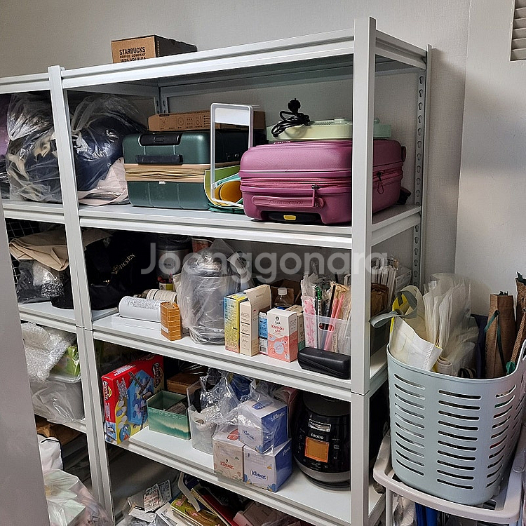 한샘 5단 선반 팝니다 ! 한샘 재크 철제 베란다랙 5...--0