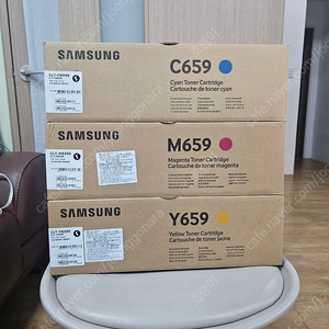삼성 CLT-C659S CLT-M659S CLT-Y659S CLT-R659 정품토너 팝니다.