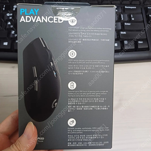 로지텍 g304 블랙 미개봉 팝니다 마우스파우치 포함 금일만 판매