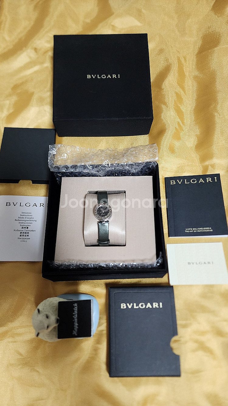 불가리 BVLGARI 비제로원 불랙다이얼 올리브그린밴--1