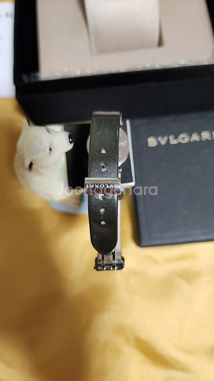 불가리 BVLGARI 비제로원 불랙다이얼 올리브그린밴--3