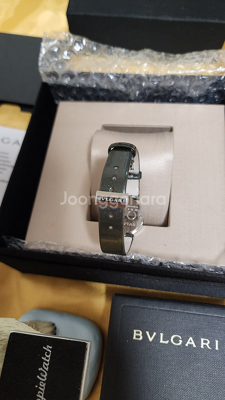 불가리 BVLGARI 비제로원 불랙다이얼 올리브그린밴--5