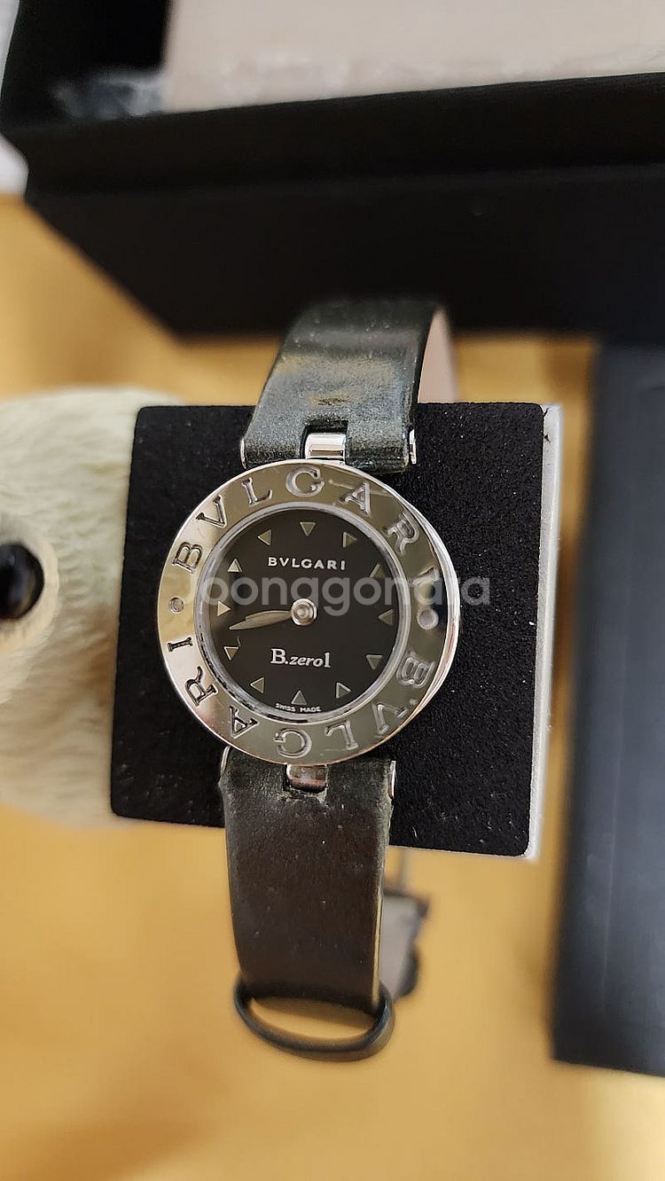 불가리 BVLGARI 비제로원 불랙다이얼 올리브그린밴--8