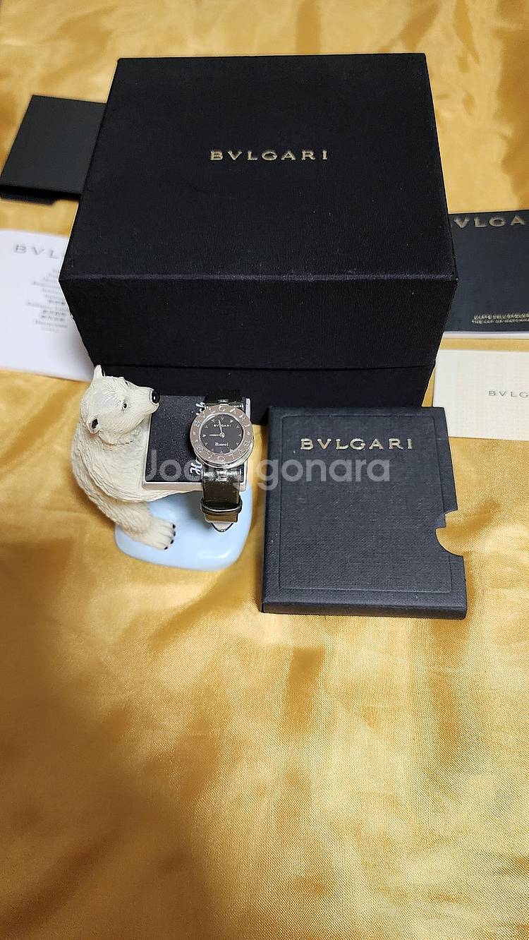 불가리 BVLGARI 비제로원 불랙다이얼 올리브그린밴--9