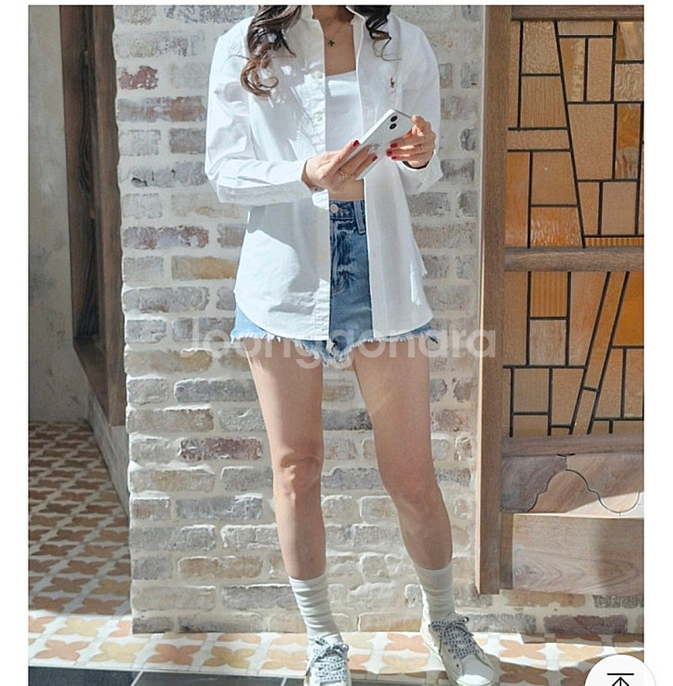 폴로 랄프로렌 보이즈 옥스포드 셔츠 남녀공용 (화이트)...--2